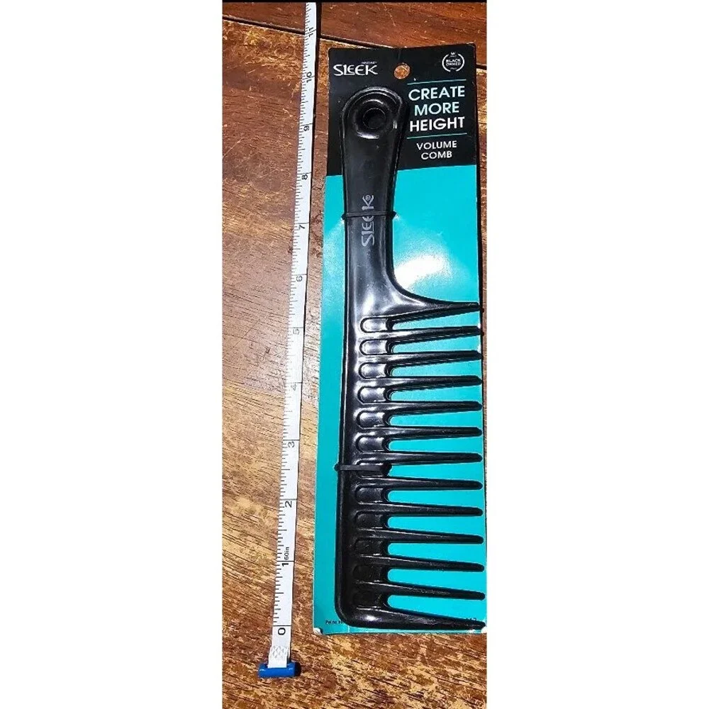 1 Firstline SLEEK Create More Height VOLUME COMB All Hairstyles BLACK